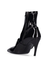 Roger Vivier 85mm Choc Patent Leather Ankle Boots