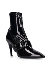 Roger Vivier 85mm Choc Patent Leather Ankle Boots