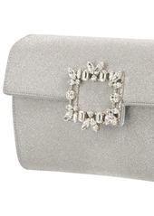 Roger Vivier Crystal Buckle Sparkle Envelope Clutch