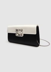 Roger Vivier Envelope Flower Buckle Clutch