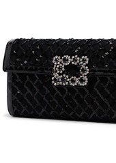 Roger Vivier Envelope Flower Buckle Clutch