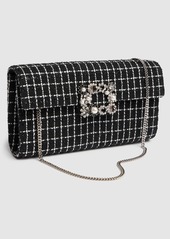 Roger Vivier Envelope Flower Buckle Clutch