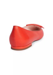 Roger Vivier Gommettine Leather Ballerina Flats