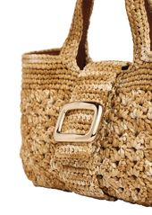 Roger Vivier Grand Vivier Choc Crochet Top Handle Bag