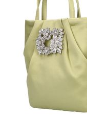 Roger Vivier Micro Rv Bouquet Crystal Top Handle Bag