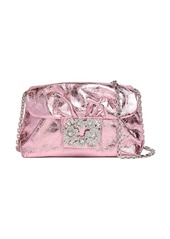 Roger Vivier Micro Rv Bouquet Draped Crystal Clutch