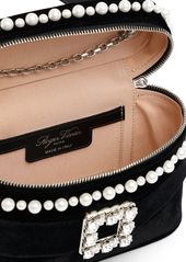 Roger Vivier Micro Vanity Embellished Top Handle Bag