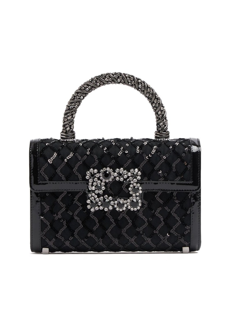 Roger Vivier Mini Envelope Embroidered Top Handle Bag