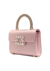 Roger Vivier Mini Envelope Satin Top Handle Bag