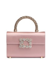 Roger Vivier Mini Envelope Satin Top Handle Bag