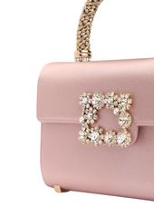 Roger Vivier Mini Envelope Satin Top Handle Bag