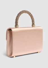 Roger Vivier Mini Flower Buckle Envelope Satin Bag