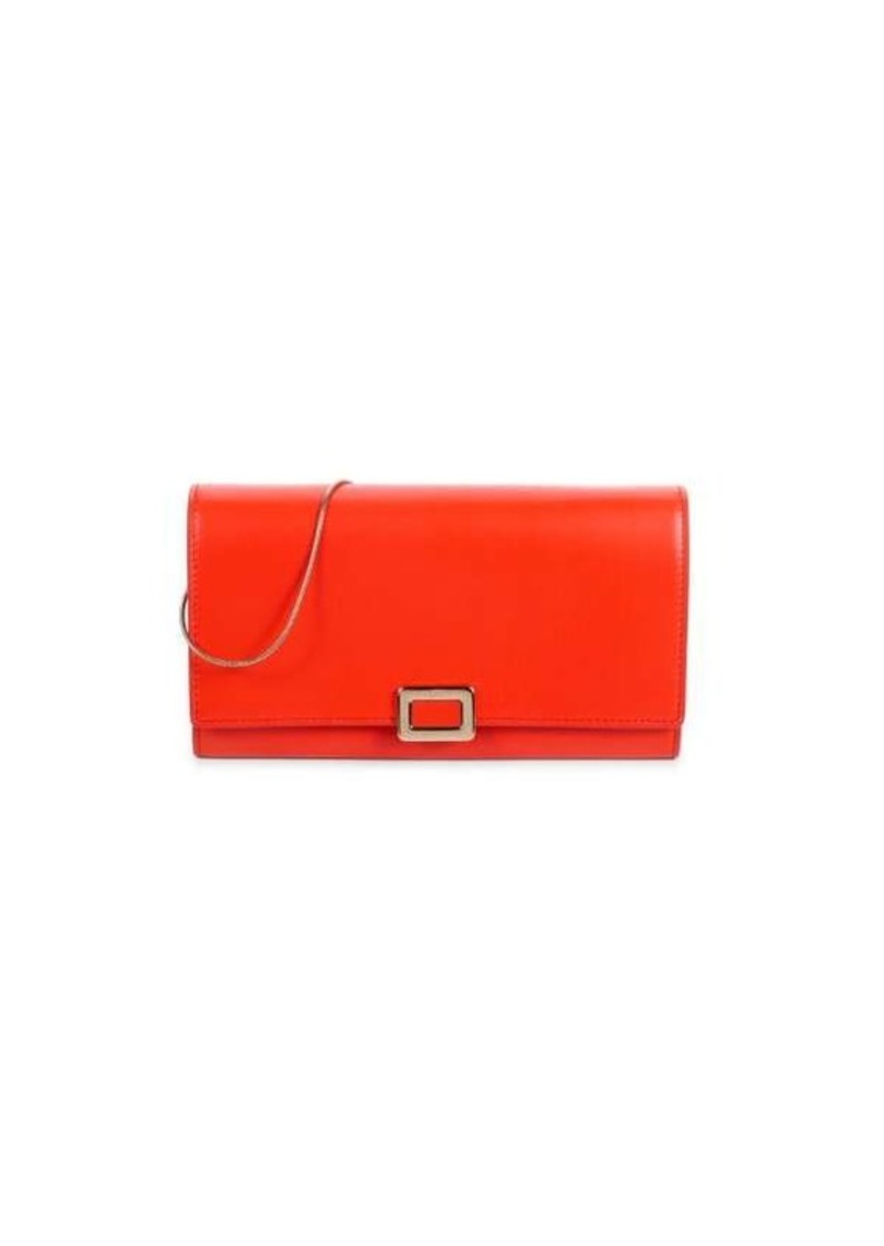 Roger Vivier Mini Leather Wallet On Chain