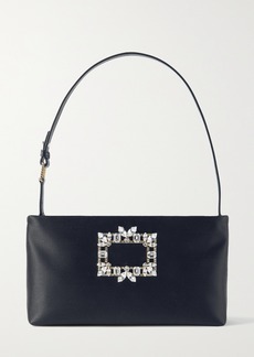 Roger Vivier Nightlily Embellished Satin Shoulder Bag