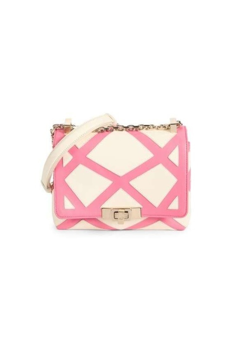 Roger Vivier Prismick Two Tone Leather Crossbody Bag