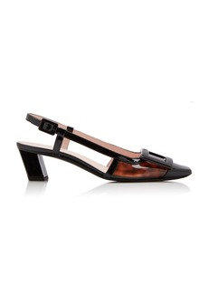 Roger Vivier - Belle Vivier Tortoiseshell PVC Slingback Pumps - Animal - IT 39 - Moda Operandi