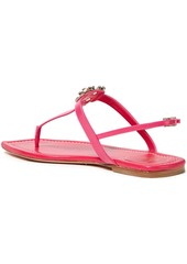 Roger Vivier - Broche embellished leather slingback sandals - Pink - EU 39