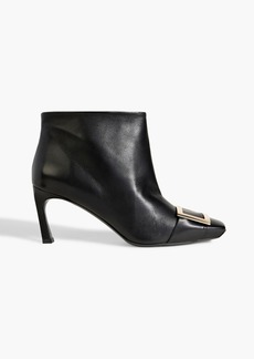 Roger Vivier - Buckle-embellished leather ankle boots - Black - EU 38.5
