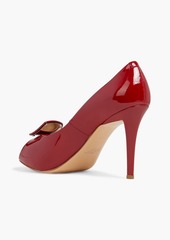 Roger Vivier - Chips buckle-embellished patent-leather pumps - Red - EU 39.5