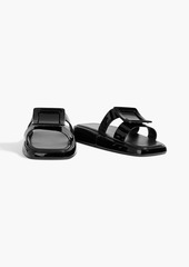 Roger Vivier - Buckle-embellished patent-leather sandals - Black - EU 34