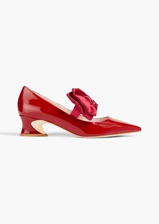 Roger Vivier - Courbette 45 patent-leather pumps - Red - EU 36