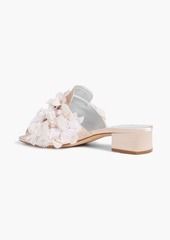 Roger Vivier - Embellished satin mules - Pink - EU 36