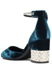 Roger Vivier - Embellished velvet pumps - Blue - EU 35