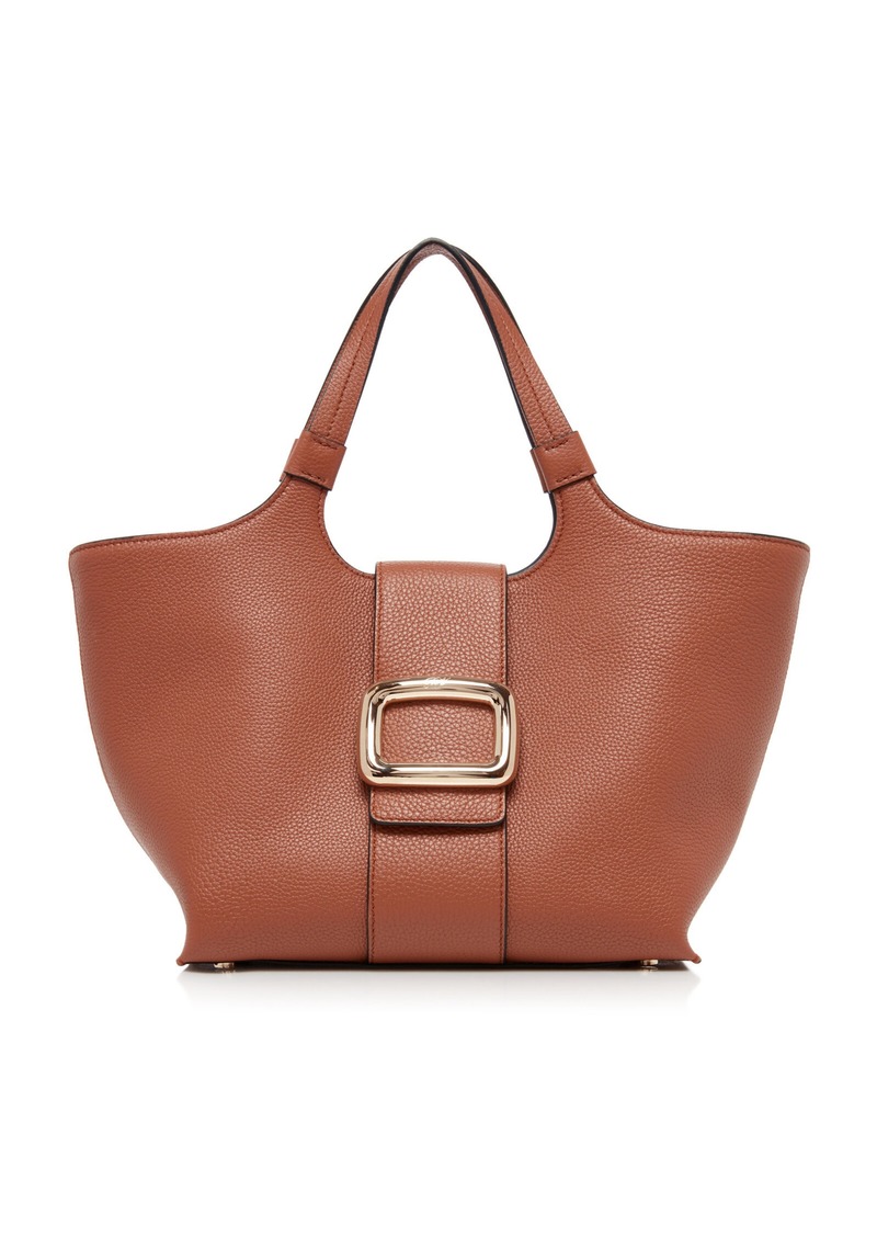 Roger Vivier - Grand Viv' Choc Leather Tote Bag - Brown - OS - Moda Operandi