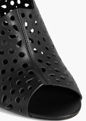 Roger Vivier - Laser-cut leather sandals - Black - EU 35.5