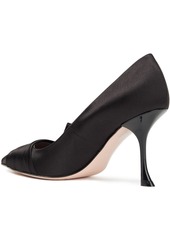 Roger Vivier - Lavallière embellished satin pumps - Black - EU 35