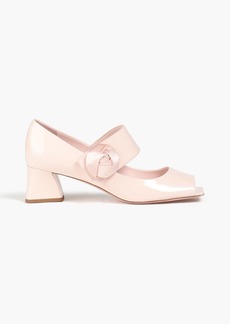 Roger Vivier - Satin-trimmed patent-leather pumps - Pink - EU 37