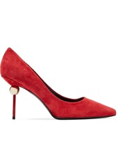 Roger Vivier - Suede pumps - Red - EU 40