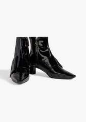 Roger Vivier - Trapeze Extra Vivier buckled patent-leather ankle boots - Black - EU 36