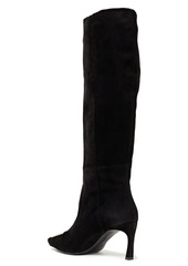 Roger Vivier - Trompette buckle-embellished suede knee boots - Black - EU 40