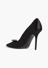 Roger Vivier - Vendome crystal-embellished satin pumps - Black - EU 40