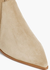 Roger Vivier - Viv Ranch buckled suede ankle boots - Neutral - EU 35.5