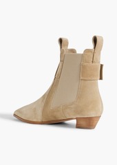 Roger Vivier - Viv Ranch buckled suede ankle boots - Neutral - EU 35.5