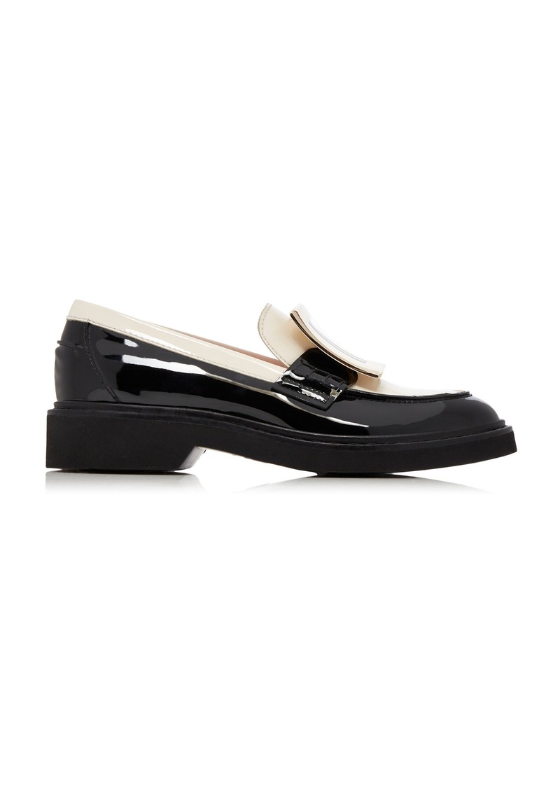 Roger Vivier - Viv' Rangers Buckle-Embellished Loafers - Black - IT 39.5 - Moda Operandi