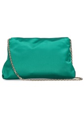 Roger Vivier Rv Bouquet Drape Satin Clutch