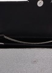 Roger Vivier Sparkle Buckle Satin Envelope Clutch