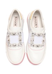 Roger Vivier Very Vivier Leather Low Top Sneakers