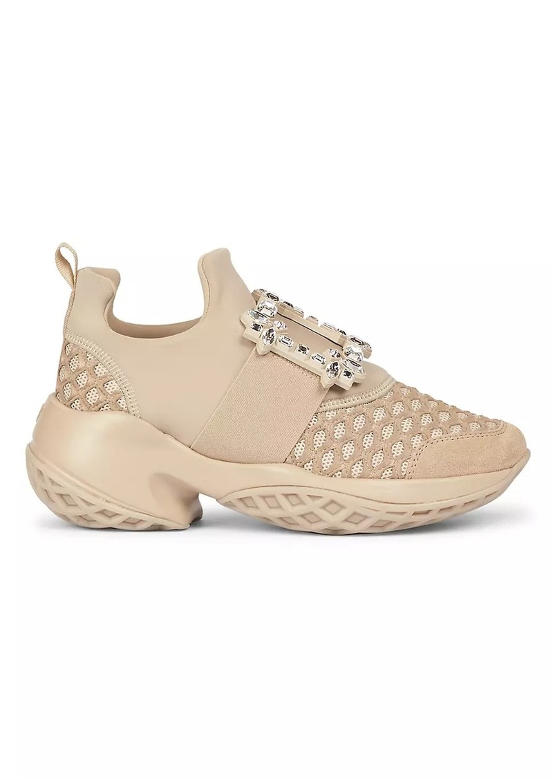 Roger Vivier Viv Run Buckle Sneakers