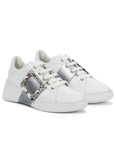 Roger Vivier Viv' Skate leather sneakers