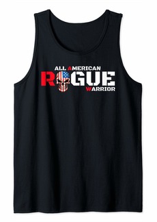 American Patriotic Rogue Armed Forces Military Rebel Workout Tank Top