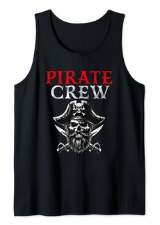 Rogue Pirate Crew Vintage Skull Emblem Tank Top