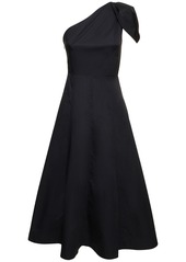 Roland Mouret Asymmetric Cotton Poplin Midi Dress