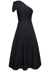 Roland Mouret Asymmetric Cotton Poplin Midi Dress