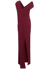 Roland Mouret Asymmetric Light Cady Maxi Dress