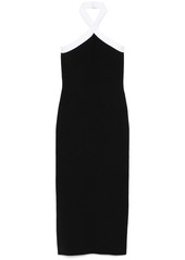 Roland Mouret halterneck knittted midi dress