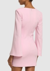 Roland Mouret Long Sleeve Cady Mini Dress